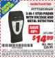 Harbor Freight ITC Coupon 3-IN-1 STUD FINDER WITH VOLTAGE AND METAL DETECTION Lot No. 67801 Expired: 9/30/15 - $14.99