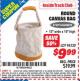 Harbor Freight ITC Coupon ROUND CANVAS BAG Lot No. 94320 Expired: 9/30/15 - $9.99