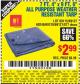 Harbor Freight Coupon 7 FT. 4" x 9 FT. 6" ALL PURPOSE WEATHER RESISTANT TARP Lot No. 877/69115/69121/69129/69137/69249 Expired: 8/25/15 - $2.99
