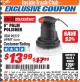 Harbor Freight ITC Coupon 6" PALM POLISHER Lot No. 69487/90219 Expired: 3/31/18 - $13.99