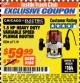 Harbor Freight ITC Coupon 1.5 HP HEAVY DUTY VARIABLE SPEED PLUNGE ROUTER Lot No. 67119 Expired: 11/30/17 - $59.99