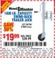 Harbor Freight Coupon 1000 LB. CAPACITY SWING-BACK TRAILER JACK Lot No. 41005/69780 Expired: 9/26/15 - $19.99