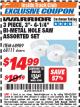 Harbor Freight ITC Coupon 3 PIECE BI-METAL HOLE SAW SET Lot No. 68989/68111 Expired: 12/31/17 - $14.99