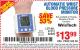 Harbor Freight Coupon AUTOMATIC WRIST BLOOD PRESSURE MONITOR Lot No. 67212/62220 Expired: 6/4/15 - $13.99