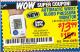 Harbor Freight Coupon AUTOMATIC WRIST BLOOD PRESSURE MONITOR Lot No. 67212/62220 Expired: 8/1/15 - $13.99