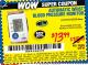 Harbor Freight Coupon AUTOMATIC WRIST BLOOD PRESSURE MONITOR Lot No. 67212/62220 Expired: 8/14/15 - $13.99