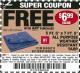 Harbor Freight FREE Coupon 5 FT. 6" X 7 FT. 6" ALL PURPOSE WEATHER RESISTANT TARP Lot No. 953/63110/69210/69128/69136/69248 Expired: 4/5/15 - FWP