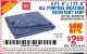 Harbor Freight Coupon HFT 5 FT. 6 IN. X 7 FT. 6 IN. BLUE ALL-PURPOSE WEATHER-RESISTANT TARP Lot No. 953/69210 Expired: 8/1/15 - $2.69