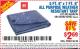 Harbor Freight Coupon HFT 5 FT. 6 IN. X 7 FT. 6 IN. BLUE ALL-PURPOSE WEATHER-RESISTANT TARP Lot No. 953/69210 Expired: 8/12/15 - $2.69