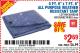 Harbor Freight Coupon HFT 5 FT. 6 IN. X 7 FT. 6 IN. BLUE ALL-PURPOSE WEATHER-RESISTANT TARP Lot No. 953/69210 Expired: 9/1/15 - $2.69