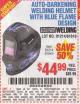 Harbor Freight Coupon AUTO-DARKENING WELDING HELMET WITH BLUE FLAME DESIGN Lot No. 91214/61610/63122 Expired: 5/11/15 - $44.99