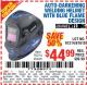 Harbor Freight Coupon AUTO-DARKENING WELDING HELMET WITH BLUE FLAME DESIGN Lot No. 91214/61610/63122 Expired: 7/20/15 - $44.99