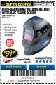 Harbor Freight Coupon AUTO-DARKENING WELDING HELMET WITH BLUE FLAME DESIGN Lot No. 91214/61610/63122 Expired: 10/31/17 - $39.99
