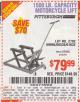 Harbor Freight Coupon 1500 LB. CAPACITY ATV/MOTORCYCLE LIFT Lot No. 2792/69995/60536/61632 Expired: 5/11/15 - $79.99