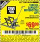 Harbor Freight Coupon 1500 LB. CAPACITY ATV/MOTORCYCLE LIFT Lot No. 2792/69995/60536/61632 Expired: 7/25/15 - $69.99