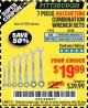 Harbor Freight Coupon 7 PIECE RATCHETING COMBINATION WRENCH SETS Lot No. 96654/61396/62571/95552/61400/62572 Expired: 8/5/17 - $19.99