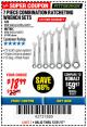 Harbor Freight Coupon 7 PIECE RATCHETING COMBINATION WRENCH SETS Lot No. 96654/61396/62571/95552/61400/62572 Expired: 12/31/17 - $18.99