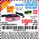 Harbor Freight Coupon 12 VOLT AUTO HEATER/DEFROSTER WITH LIGHT Lot No. 61598/60525/96144 Expired: 4/18/15 - $9.99