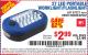 Harbor Freight Coupon LED PORTABLE WORKLIGHT/FLASHLIGHT Lot No. 63878/63991/64005/69567/60566/63601/67227 Expired: 9/12/15 - $2.99