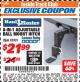 Harbor Freight ITC Coupon HAUL-MASTER 8-IN-1 ADJUSTABLE BALL MOUNT HITCH Lot No. 95991 Expired: 12/31/17 - $21.99