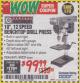 Harbor Freight Coupon 10", 12 SPEED BENCHTOP DRILL PRESS Lot No. 63471/62408/60237 Expired: 1/31/18 - $99.99