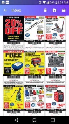 Harbor Freight Coupon 1750 PSI ELECTRIC PRESSURE WASHER Lot No. 63254/63255 Expired: 3/17/19 - $77.99