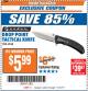Harbor Freight ITC Coupon EVERYDAY CARRY POCKET KNIFE Lot No. 63168 Expired: 11/21/17 - $5.99