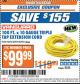 Harbor Freight ITC Coupon VANGUARD 100 FT. X 10/3 GAUGE MULTIPLE-OUTLET EXTENSION CORD, YELLOW Lot No. 62918 Expired: 4/18/17 - $99.99