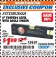 Harbor Freight ITC Coupon PITTSBURGH 8 IN. MAGNETIC TORPEDO LEVEL WITH ANGLE FINDER Lot No. 63692 Expired: 7/31/17 - $1.99