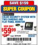 Harbor Freight Coupon COLOR SECURITY SYSTEM WITH TWO CAMERAS AND FLAT PANEL MONITOR Lot No. 60565/62284 Expired: 7/3/17 - $59.99