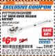 Harbor Freight ITC Coupon 1/4" DRIVE QUICK RELEASE RATCHET Lot No. 69349/62245/62175 Expired: 7/31/17 - $6.99
