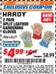 Harbor Freight ITC Coupon 3 PAIR SPLIT LEATHER GARDENING GLOVES Lot No. 65677 Expired: 7/31/17 - $4.99