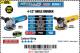 Harbor Freight Coupon HERCULES 4-1/2" ANGLE GRINDER MODEL HE61S Lot No. 63052/62556 Expired: 7/30/17 - $34.99