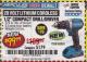 Harbor Freight Coupon HERCULES 20 VOLT LITHIUM CORDLESS 1/2" COMPACT DRILL/DRIVER KIT Lot No. 63381 Expired: 1/24/18 - $99.99