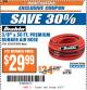 Harbor Freight ITC Coupon DIABLO 3/8" X 50 FT. LIGHTWEIGHT RUBBER AIR HOSE Lot No. 63047/63006 Expired: 9/5/17 - $29.99