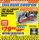 Harbor Freight ITC Coupon 1250 LB. CAPACITY LOW PROFILE MOTORCYCLE DOLLY Lot No. 95896 Expired: 4/30/18 - $79.99