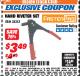 Harbor Freight ITC Coupon HAND RIVETER SET Lot No. 38353 Expired: 4/30/18 - $3.49