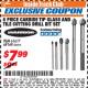 Harbor Freight ITC Coupon 6 PIECE CARBIDE TIP GLASS AND TILE CUTTING DRILL BIT SET Lot No. 68168/61617 Expired: 10/31/17 - $7.99
