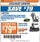 Harbor Freight ITC Coupon 1/3 HP SUBMERSIBLE SUMP PUMP WITH VERTICAL FLOAT SWITCH Lot No. 63321 Expired: 10/31/17 - $79.99