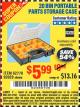 Harbor Freight Coupon 20 BIN PORTABLE PARTS STORAGE CASE Lot No. 62778/93928 Expired: 12/17/16 - $5.99