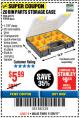 Harbor Freight Coupon 20 BIN PORTABLE PARTS STORAGE CASE Lot No. 62778/93928 Expired: 11/26/17 - $5.99