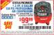 Harbor Freight Coupon 1.5 HP, 6 GALLON, 150 PSI PROFESSIONAL AIR COMPRESSOR Lot No. 62894/67696/62380/62511/68149 Expired: 3/1/16 - $99.99