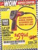 Harbor Freight Coupon CEN-TECH DIGITAL INSPECTION CAMERA Lot No. 61839 Expired: 12/31/15 - $59.68