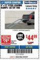 Harbor Freight Coupon 9" x 72", 2 PIECE STEEL LOADING RAMPS Lot No. 44649/69591/69646 Expired: 3/18/18 - $44.99