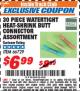 Harbor Freight ITC Coupon 30 PIECE WATERTIGHT HEAT-SHRINK BUTT CONNECTOR ASSORTMENT Lot No. 66729 Expired: 10/31/17 - $6.99