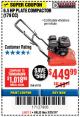 Harbor Freight Coupon 6.5 HP PLATE COMPACTOR (179 CC) Lot No. 66571/69738 Expired: 3/25/18 - $449.99