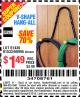 Harbor Freight Coupon V-SHAPE HANG-ALL Lot No. 38442/61430/61533/68995 Expired: 6/13/15 - $1.49