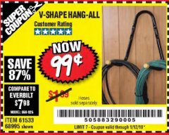 Harbor Freight Coupon V-SHAPE HANG-ALL Lot No. 38442/61430/61533/68995 Expired: 1/12/19 - $0.99