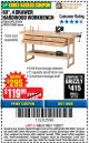 Harbor Freight Coupon 60", 4 DRAWER HARDWOOD WORKBENCH Lot No. 63395/93454/69054/62603 Expired: 11/22/17 - $119.99