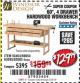 Harbor Freight Coupon 60", 4 DRAWER HARDWOOD WORKBENCH Lot No. 63395/93454/69054/62603 Expired: 2/23/18 - $129.99